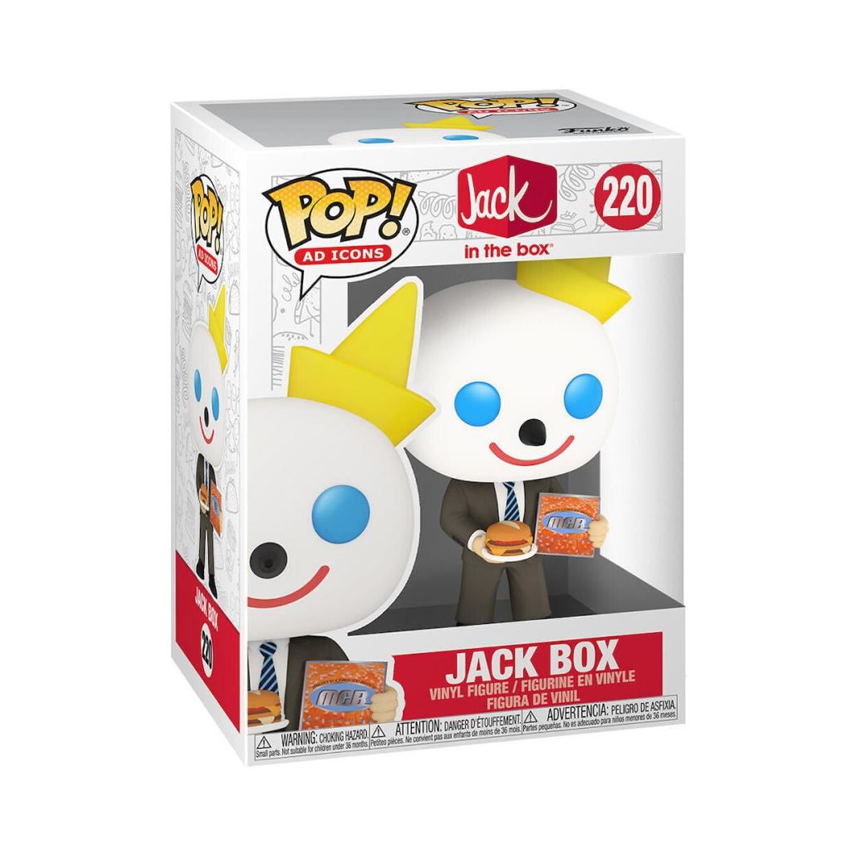 Funko Pop! Ad Icons: Jack In the Box - Jack Box (MCA) #220 Vinyl Figur