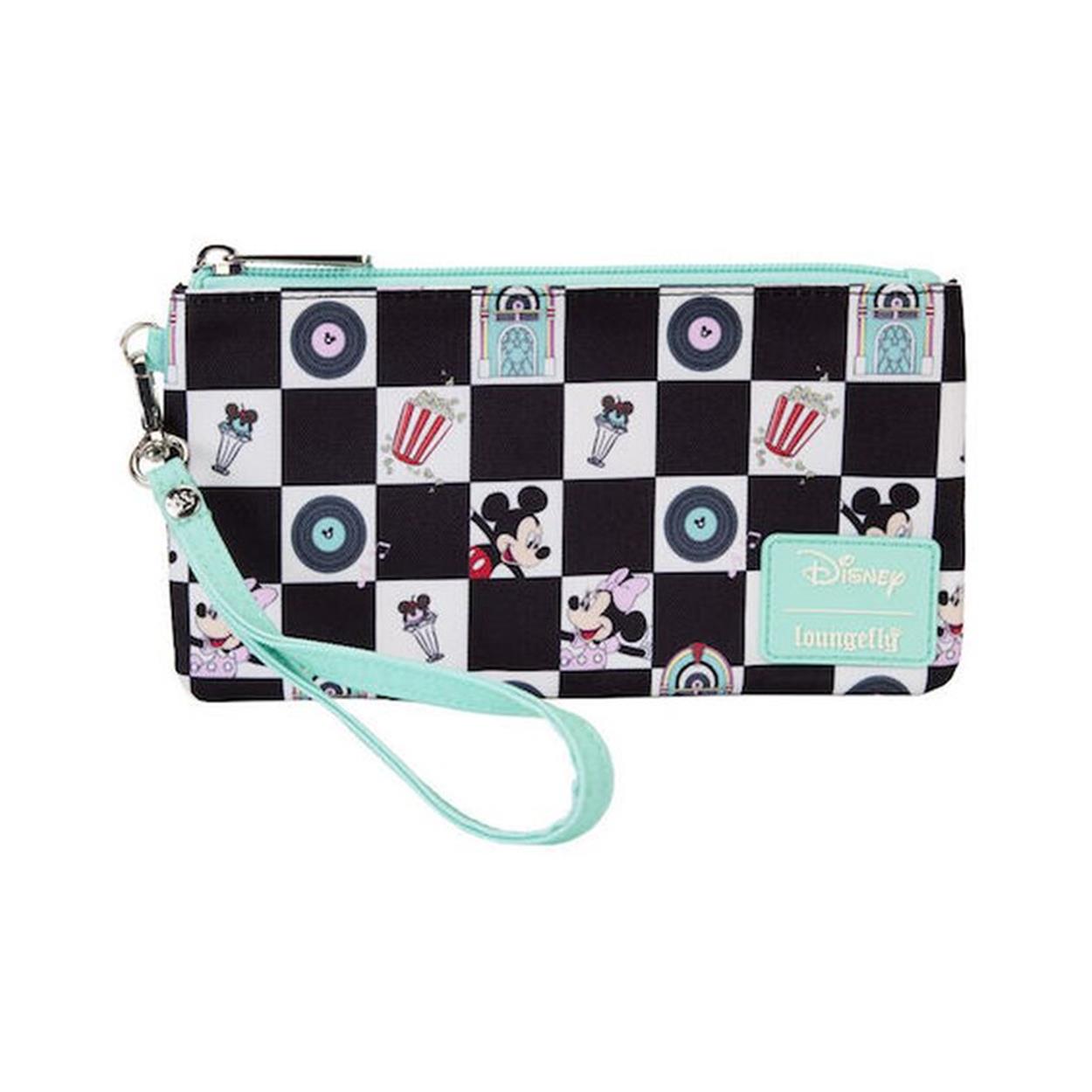 Loungefly Disney: Mickey och Minnie - Date Night Diner Nylon Wristlet