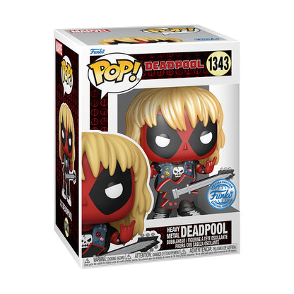 Funko Pop! Deadpool Heavy Metal Vinyl Figur och T-Shirt (S)