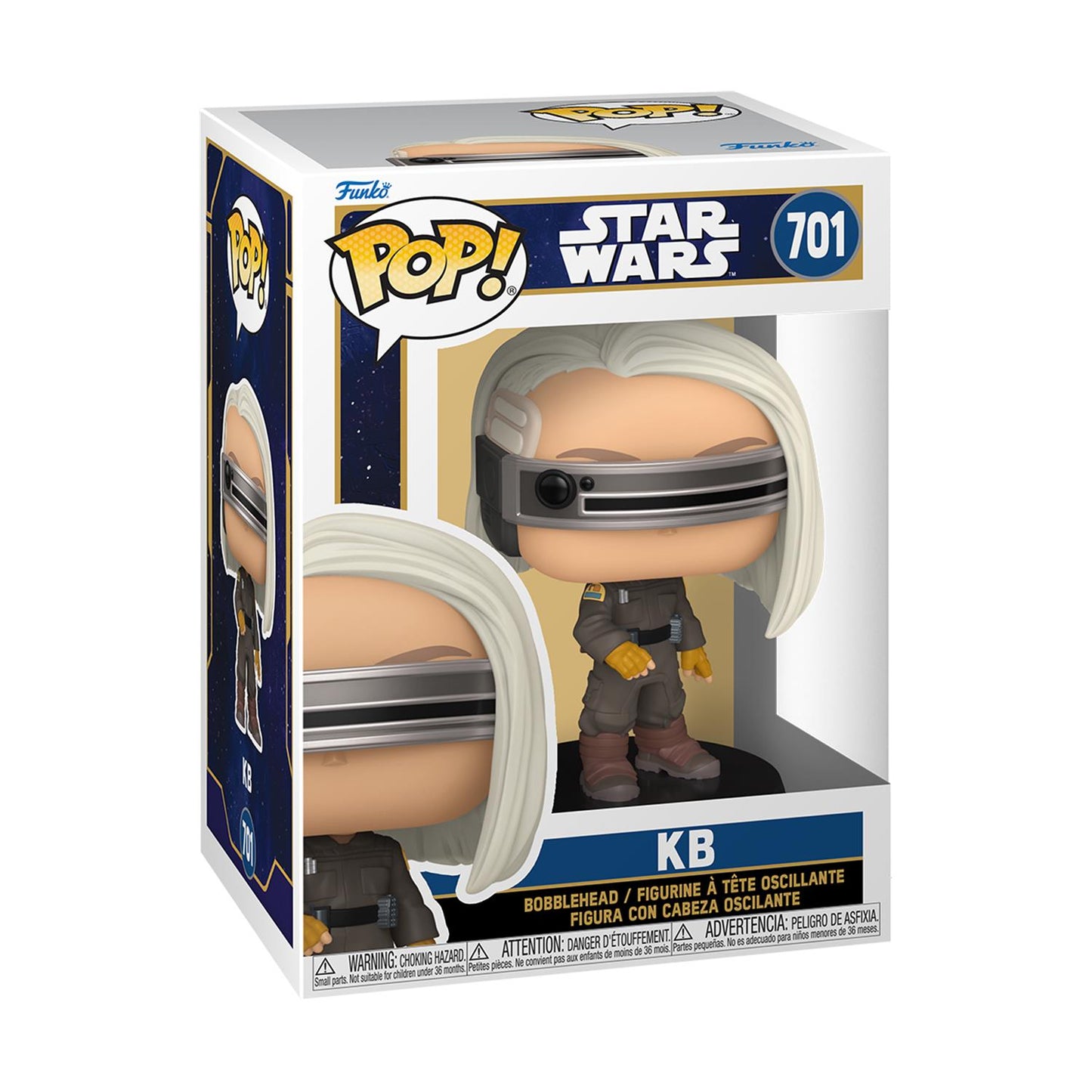 Funko Pop! Star Wars: Skeleton Crew - KB #701 Bobble-Head Vinylfigur