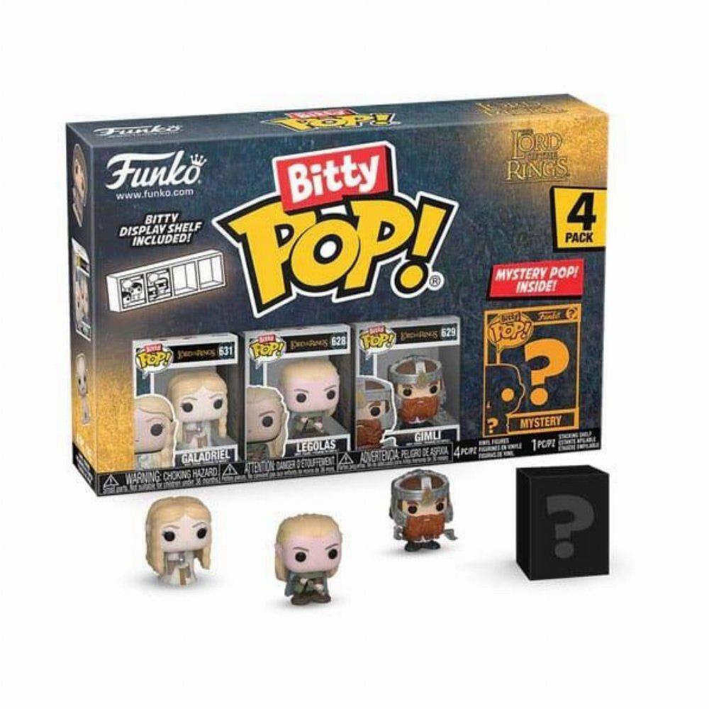 Funko Bitty Pop! 4-Pack: Härskare av Ringen - Galadriel, Legolas, Gimli, Mystery Pop! Figurer