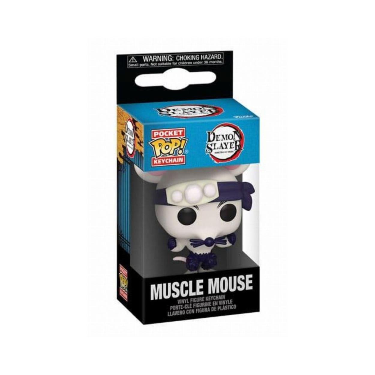 Funko Pocket Pop!: Demon Slayer - Muscle Mouse Nyckelring