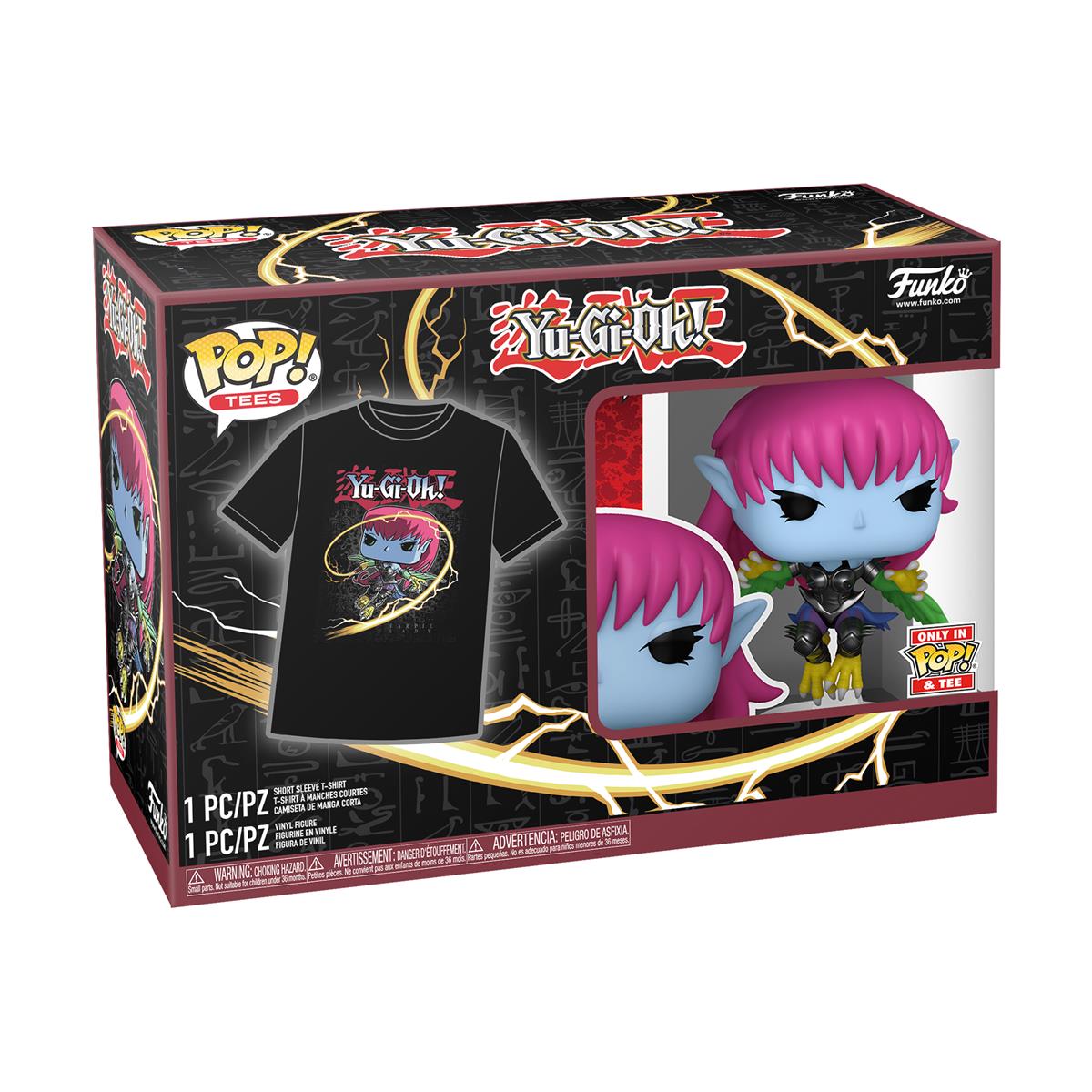 Funko Pop! Yu-Gi-Oh! Harpie Lady Vinylfigur och T-shirt (M)