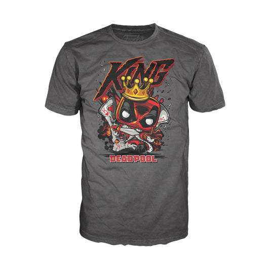 Funko Pop! Tee (Vuxen): Deadpool - King Deadpool T-Shirt (S)