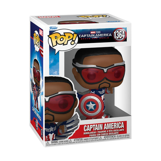 Funko Pop! Marvel: Captain America Brave New World - Captain America #1364 Bobble-Head Vinylfigur