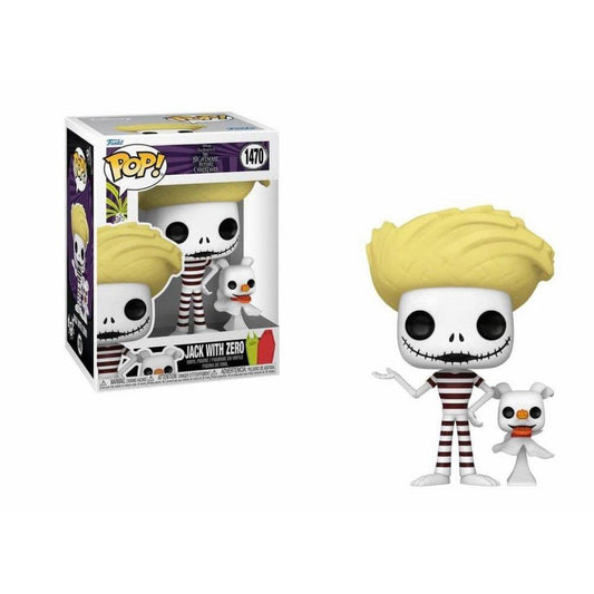 Funko Pop! Disney: The Nightmare Before Christmas - Jack med Zero (Strand) #1470 Vinyl Figur