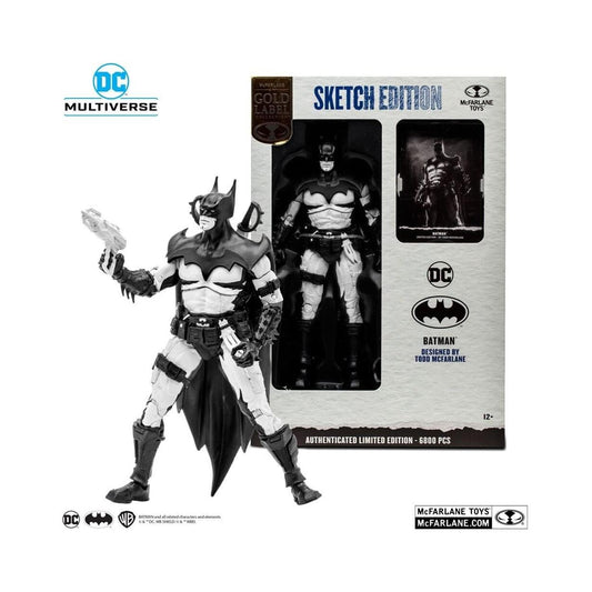 McFarlane DC Multiverse: Gold Label Batman (Sketch Edition) Actionfigur 18cm