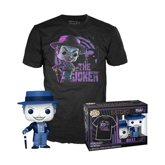 Funko Pop! och T-shirt (Vuxen): Batman (1989) - The Joker