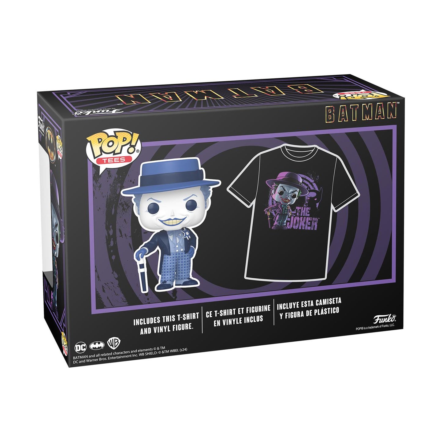 Funko Pop! The Joker Vinyl Figur och T-shirt (XL) - DC Batman (1989)