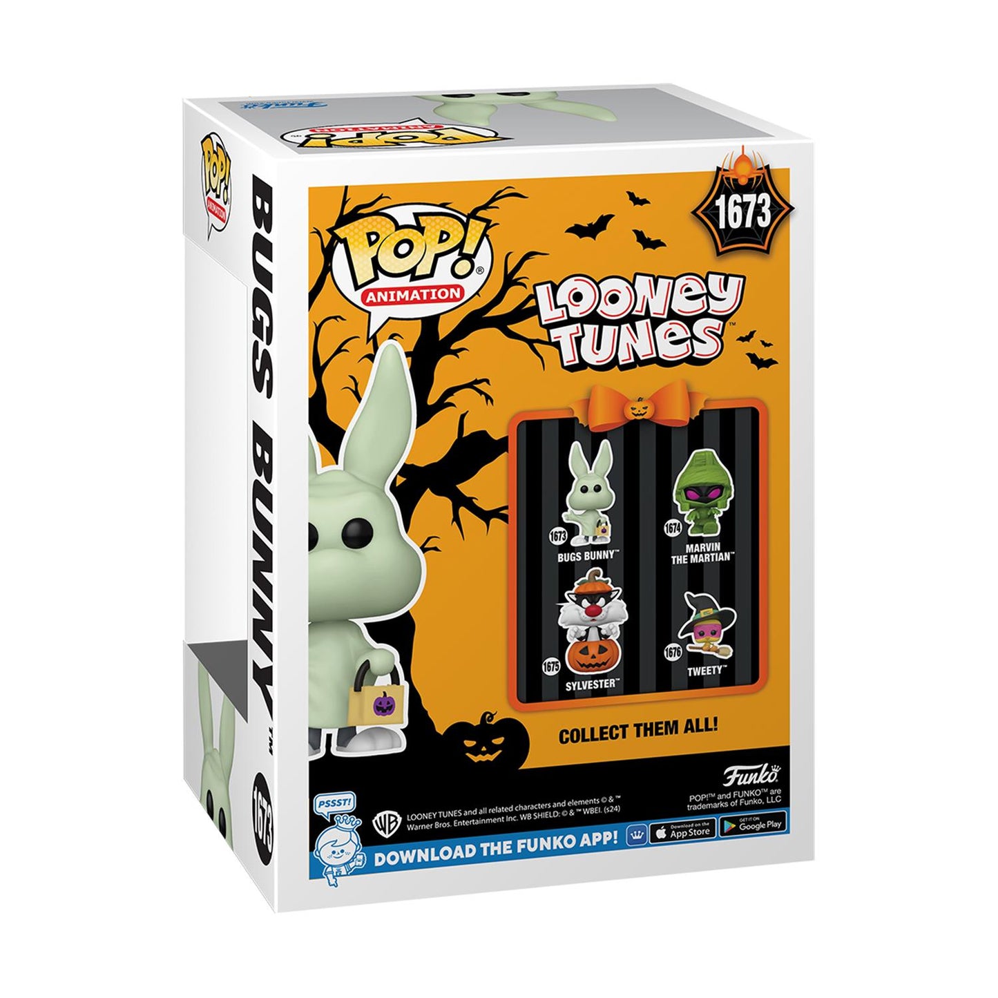 Funko Pop! Looney Tunes Halloween - Bugs Bunny (Ghost) #1673 Vinyl Figur