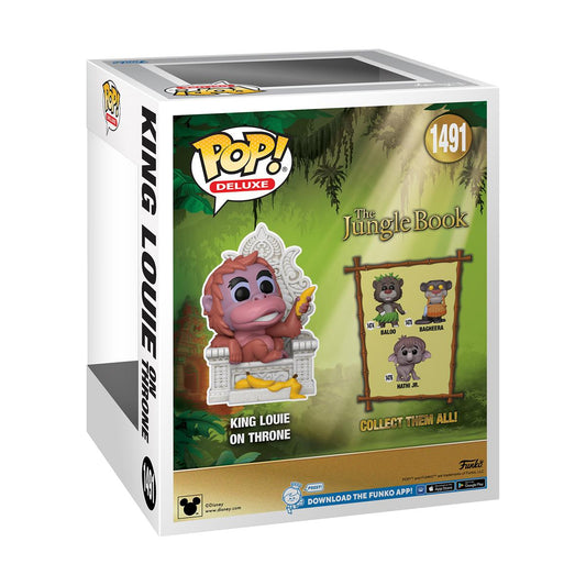 Funko Pop! Deluxe: Djungelboken - King Louie på Tron #1491 Vinylfigur