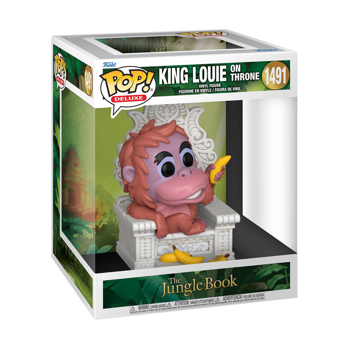 Funko Pop! Deluxe: Djungelboken - King Louie på Tron #1491 Vinylfigur