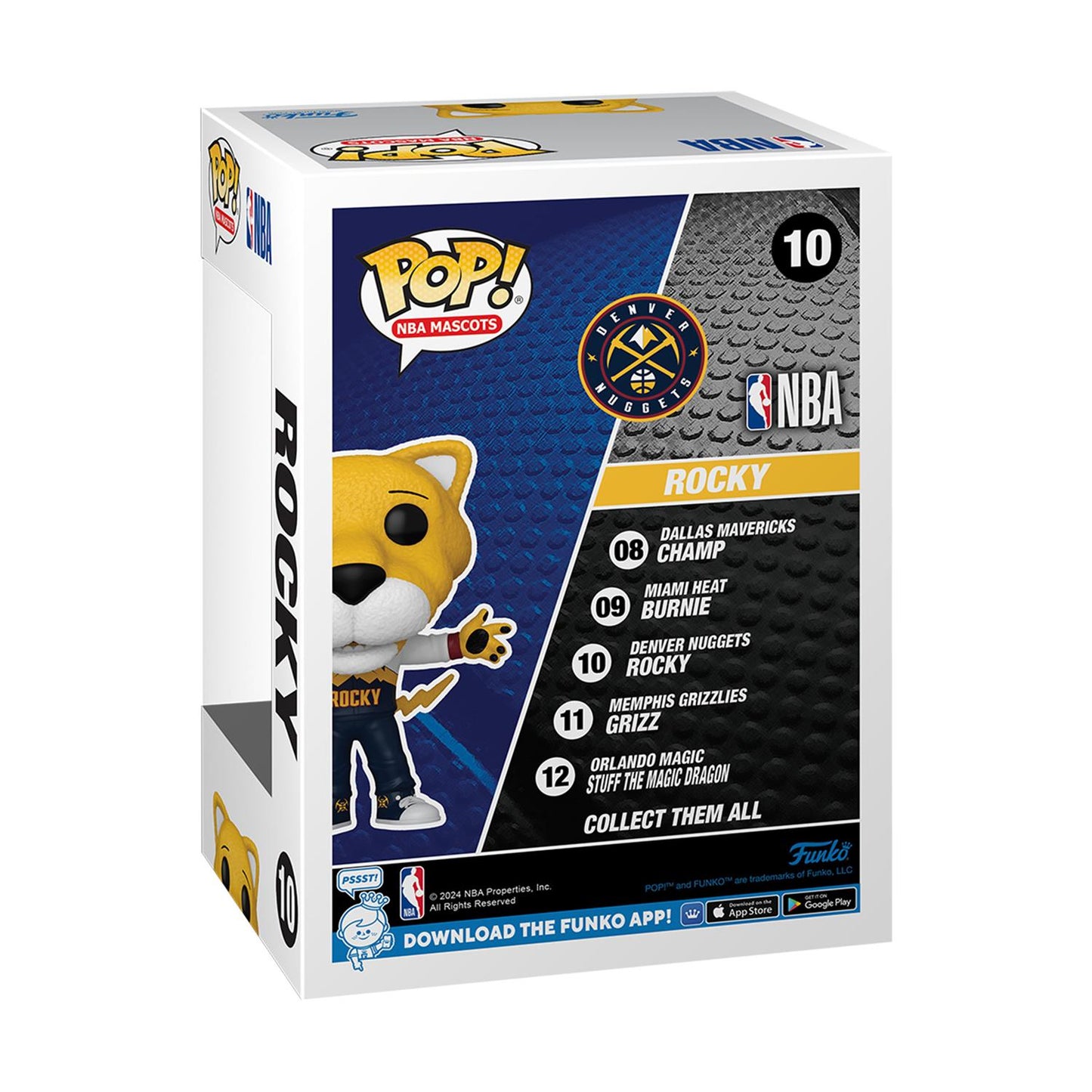 Funko Pop! NBA Maskotar: Denver Nuggets - Rocky #10 Vinyl Figur