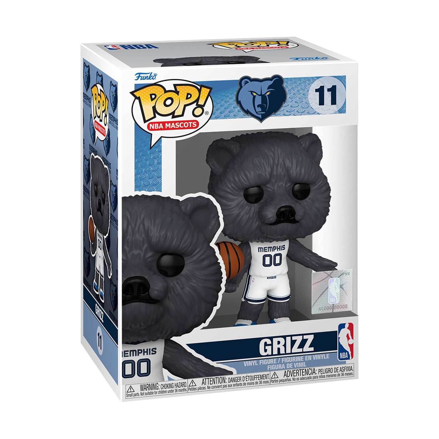 Funko Pop! NBA Maskotar: Memphis Grizz #11 Vinyl Figur