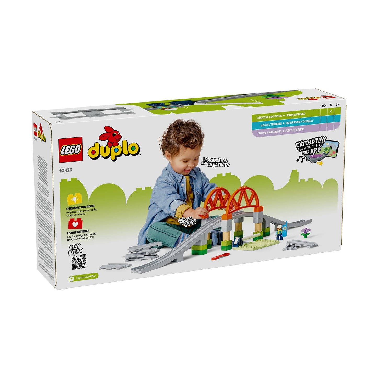 LEGO® DUPLO® Tågbro och Spår Utvidgningsset (10426)