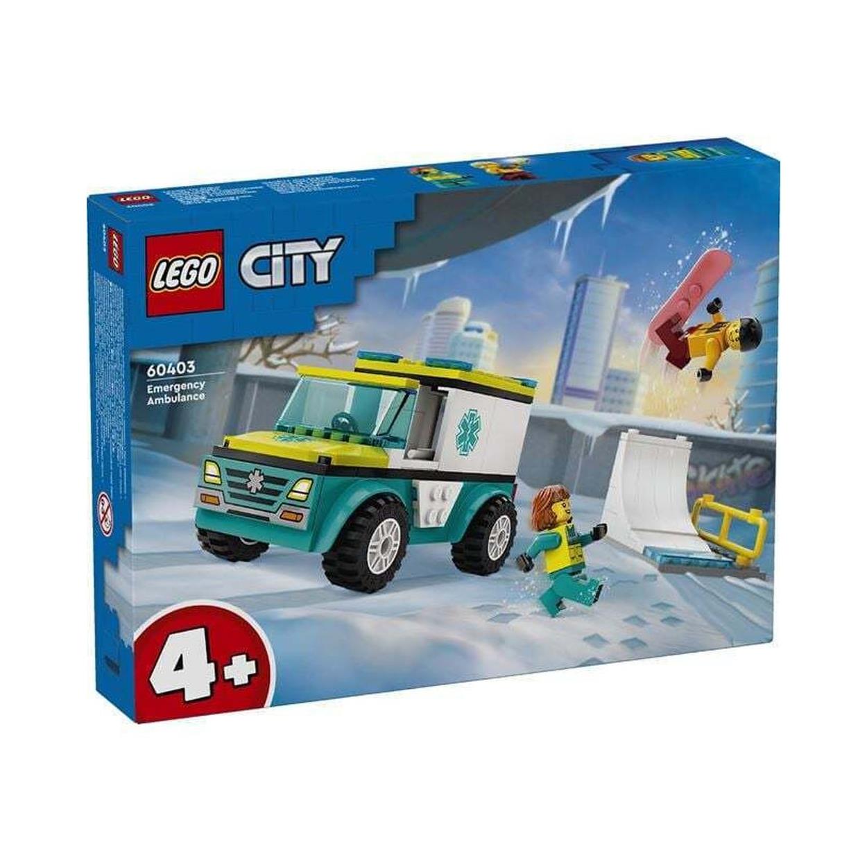 LEGO® City: Akutambulans och Snowboardåkare (60403)