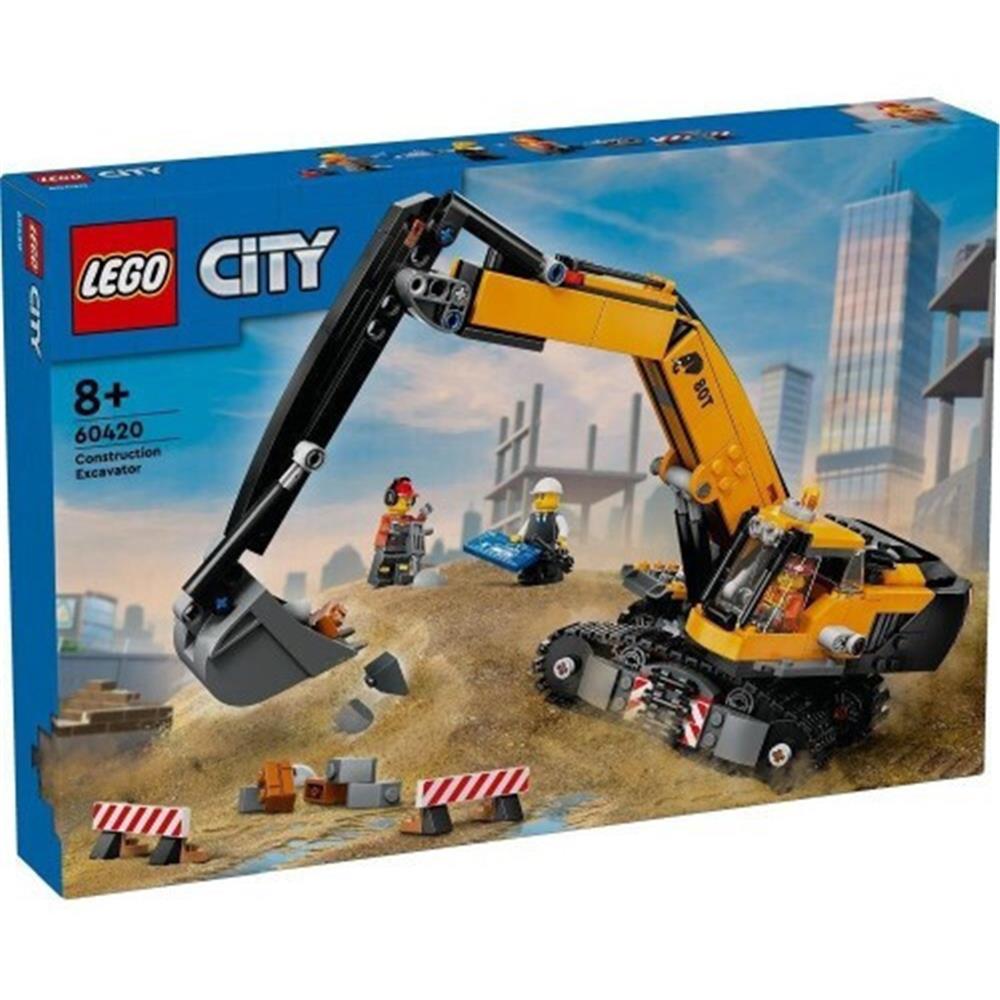 LEGO® City Gula Bygggrävmaskin (60420)