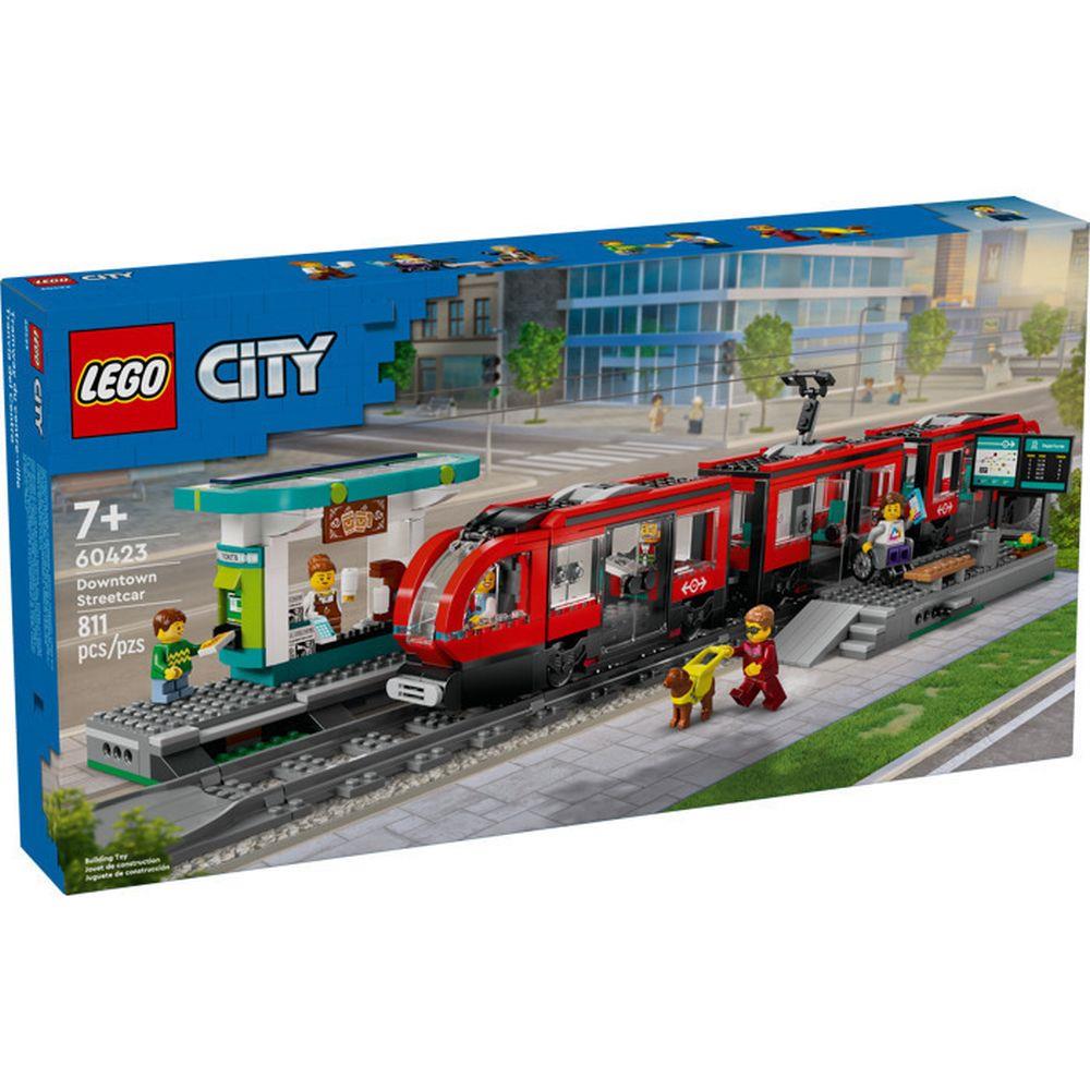 LEGO® City Downtown: Spårvagn och Station (60423)