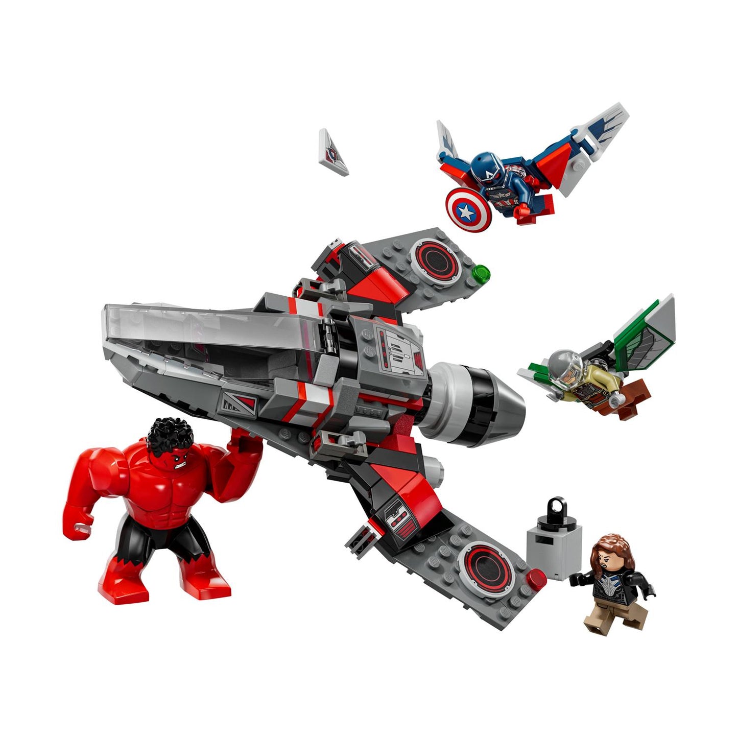 LEGO® Marvel: Captain America vs. Red Hulk Battle (76292)