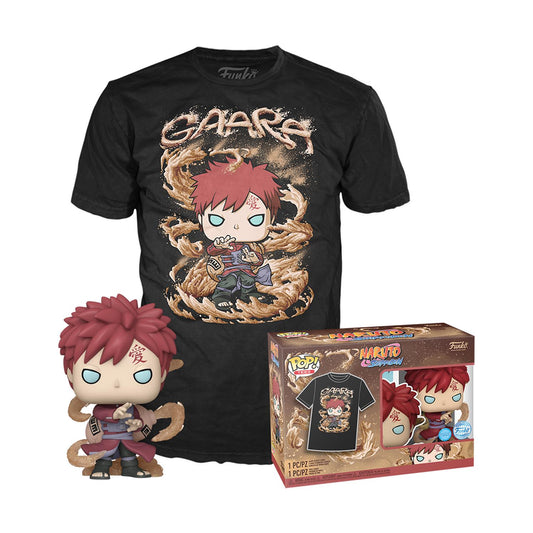 Funko Pop! Naruto - Gaara Vinylfigur och T-shirt (S) - Lyst i mörkret