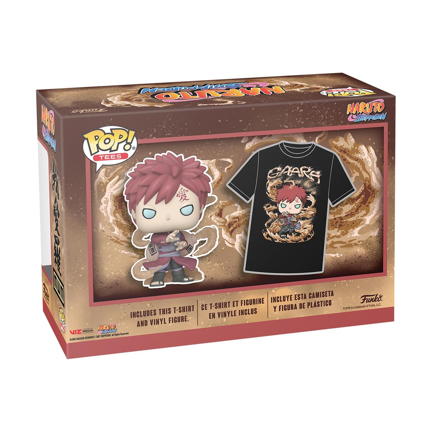 Funko Pop! och T-shirt (L): Naruto - Gaara (Glöder i Mörkret)