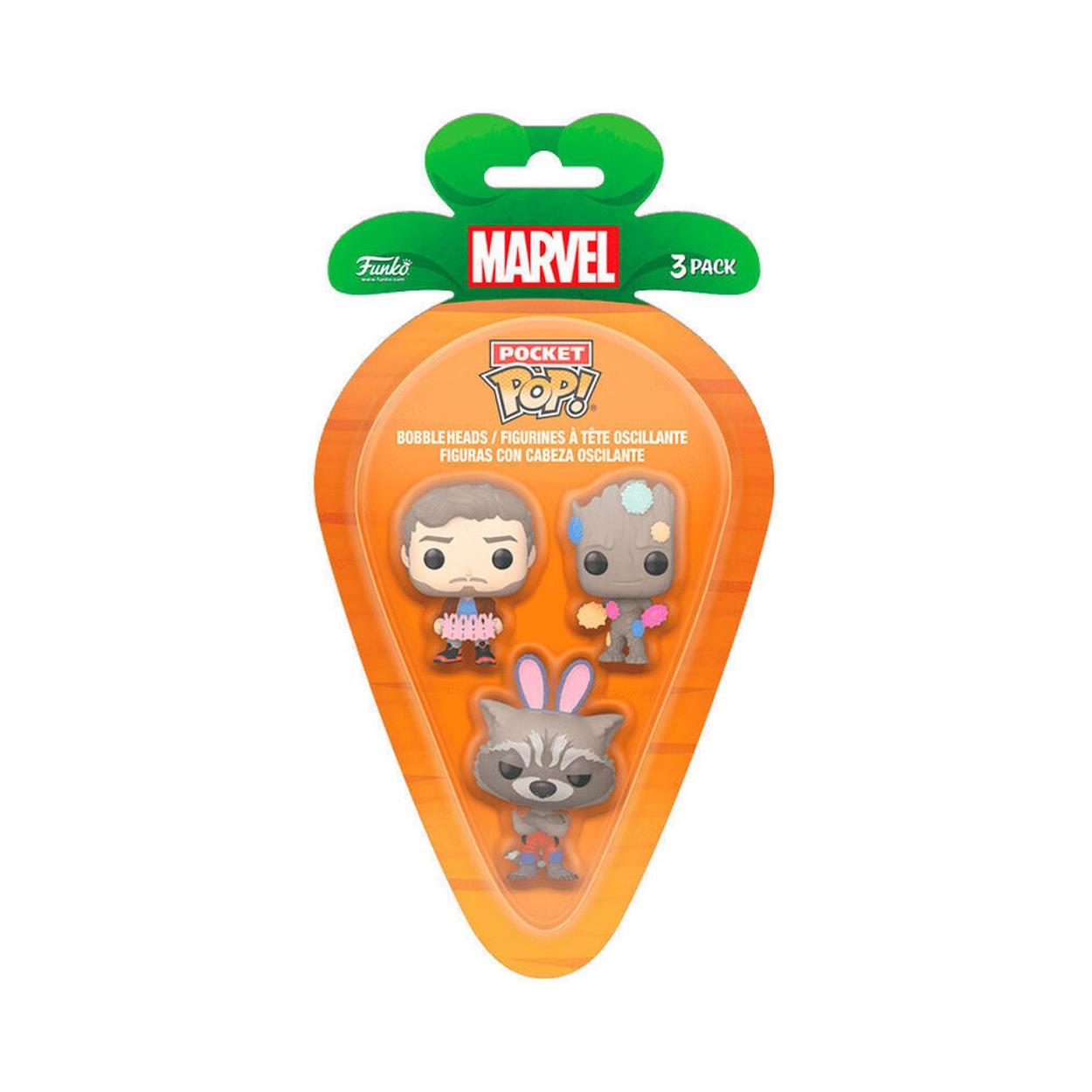 Funko 3-Pack Morots Pocket Pop!: Guardians of the Galaxy Vinyl Figurer