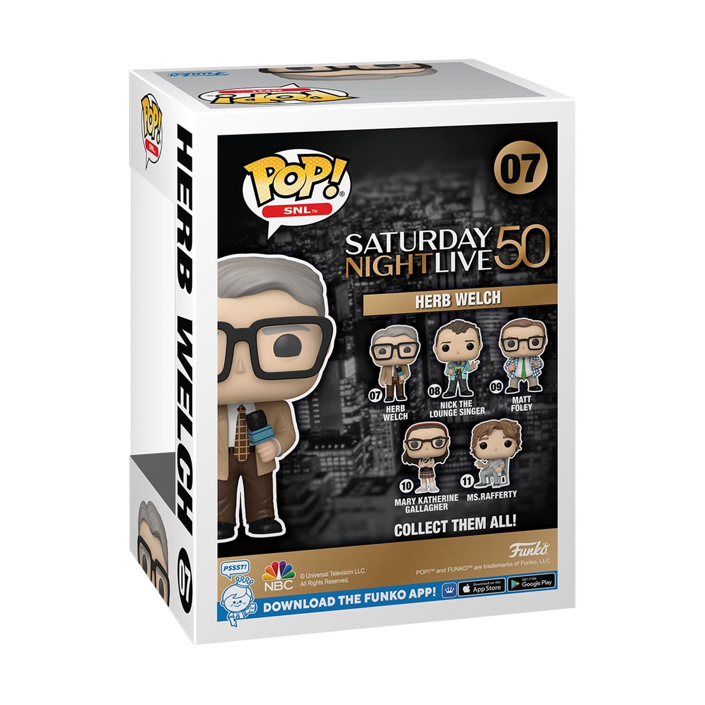 Funko Pop! SNL: 50-årsjubileum av Saturday Night Live - Herb Welch #07 Vinyl Figur