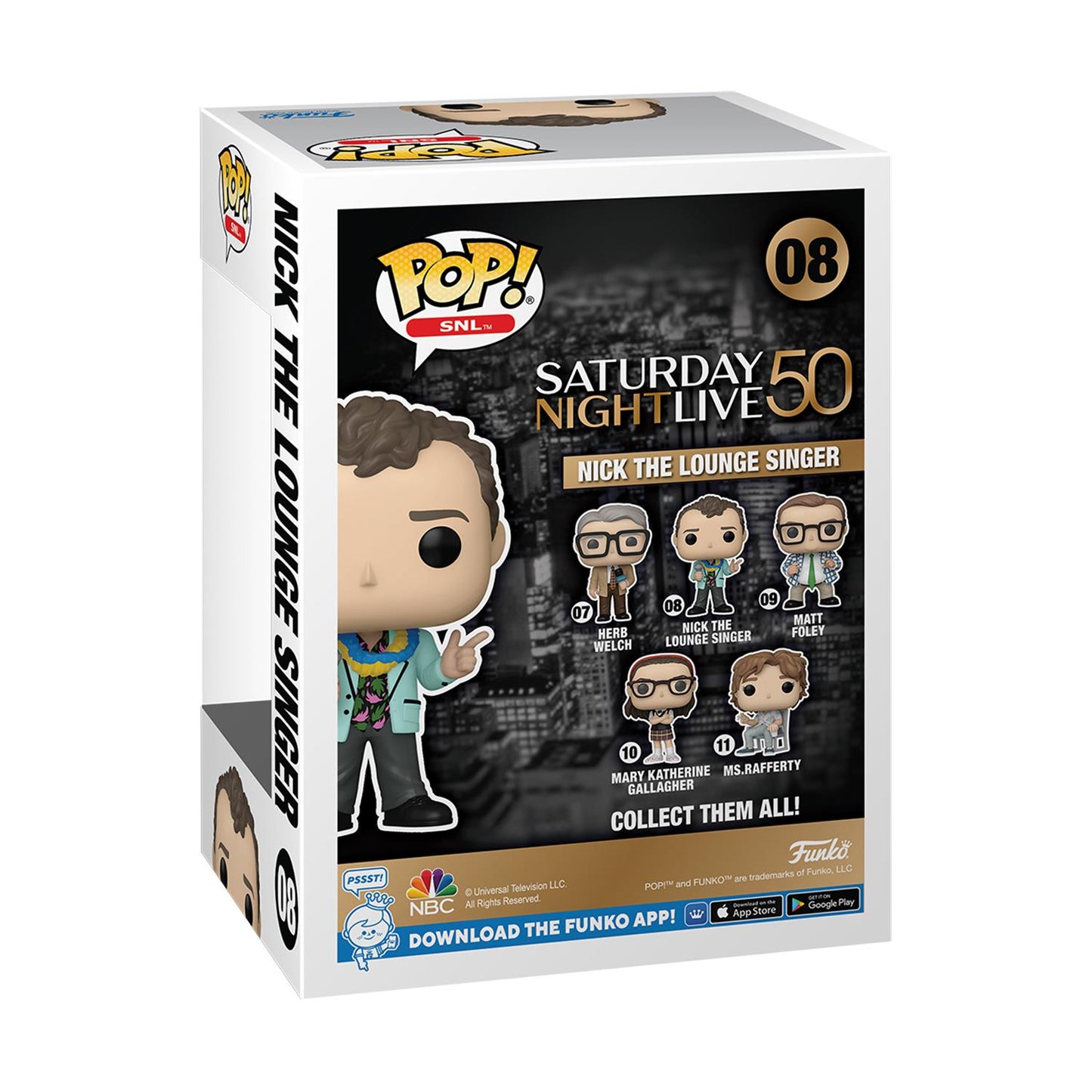 Funko Pop! SNL: Nick the Lounge Singer #08 Vinyl Figur - 50-årsjubileum