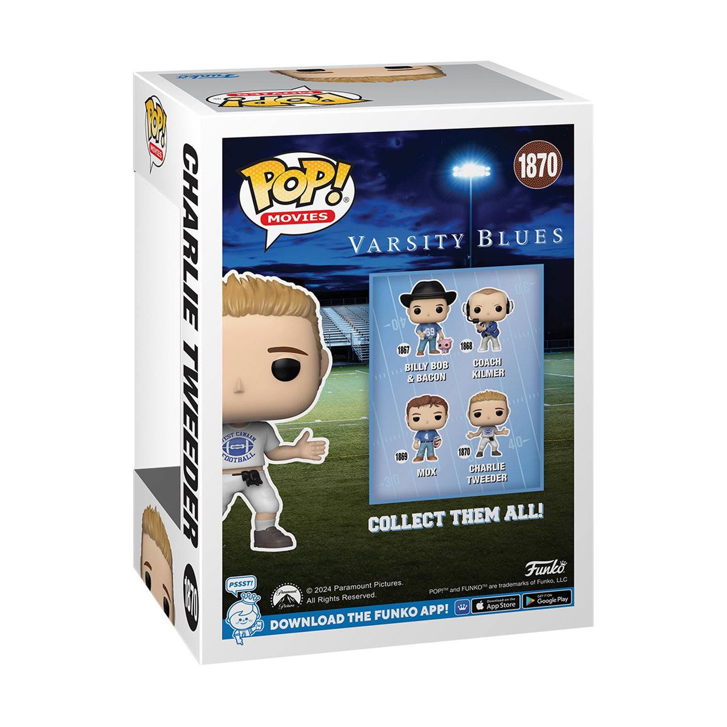 Funko Pop! Varsity Blues - Charlie Tweeder #1870 Vinyl Figur