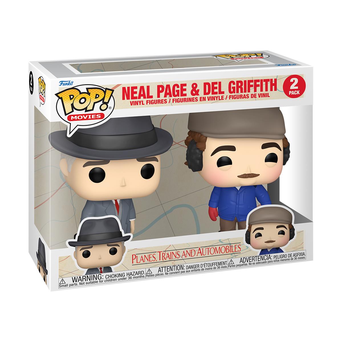 Funko Pop! 2-Pack: Planes, Trains and Automobiles - Neal Page & Del Griffith