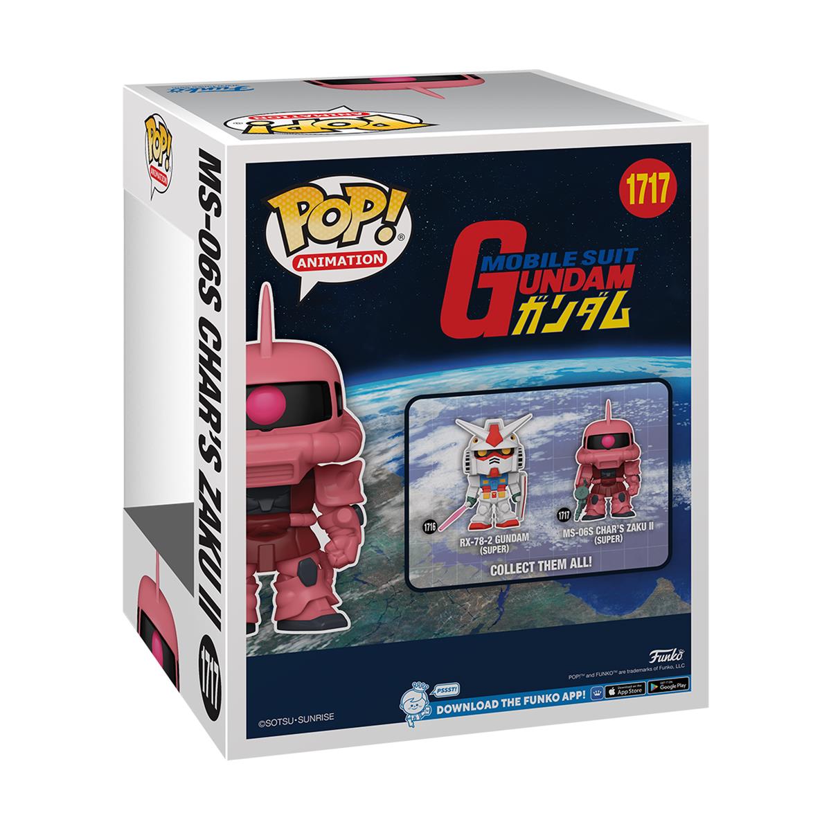 Funko Pop! Animation: Mobile Suit Gundam - MS-06S Char's Zaku #1717 Vinyl Figur (6 tum)