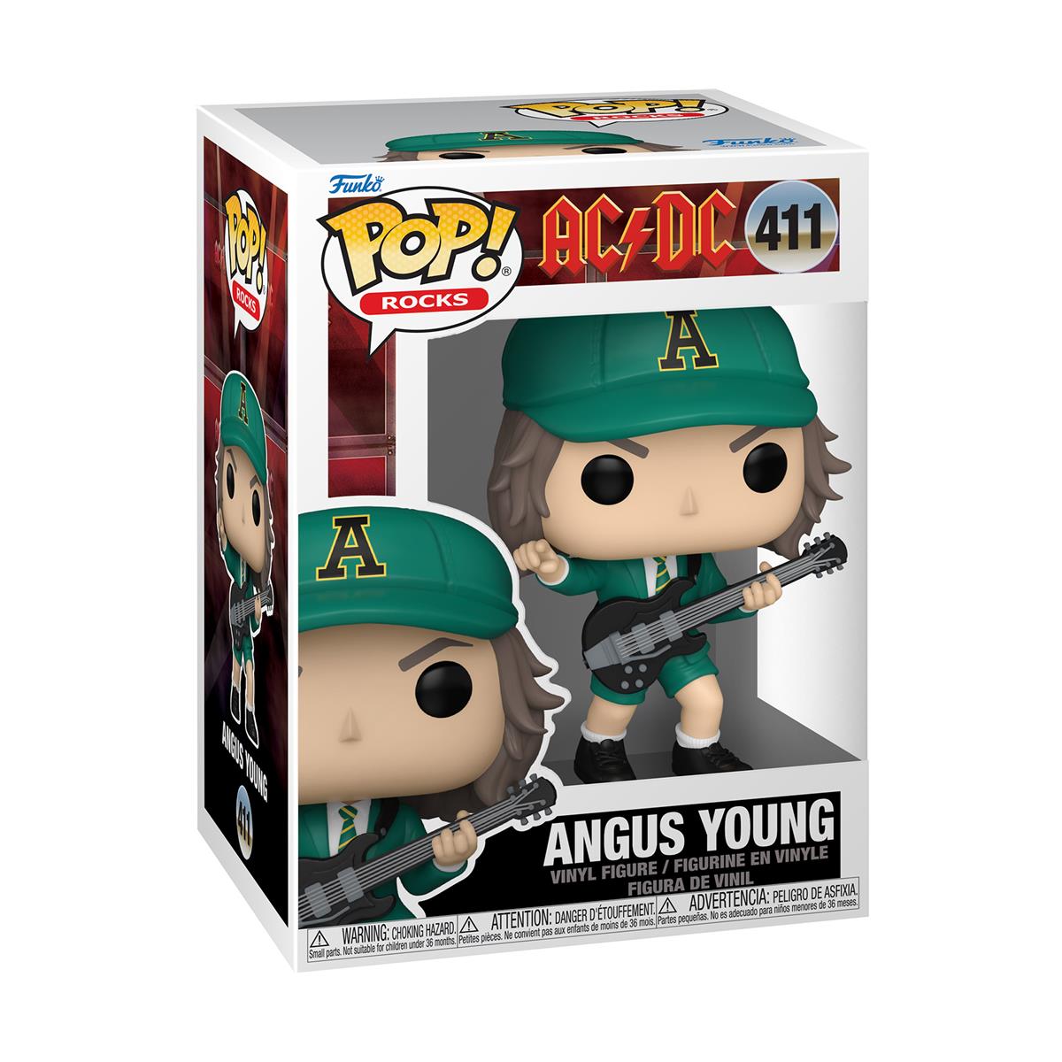 Funko Pop! Rocks: AC/DC - Angus Young (Grön) #411 Vinylfigur