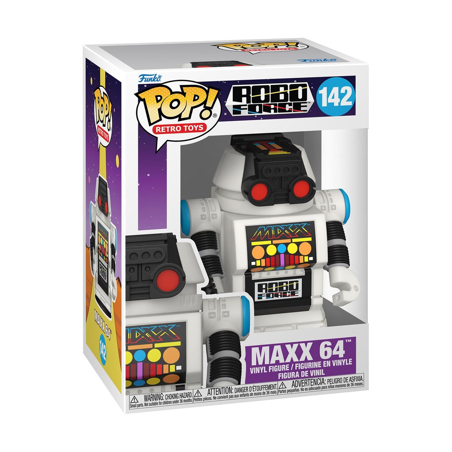 Funko Pop! Retro Toys: Robo Force - Maxx 64 #142 Vinyl Figur