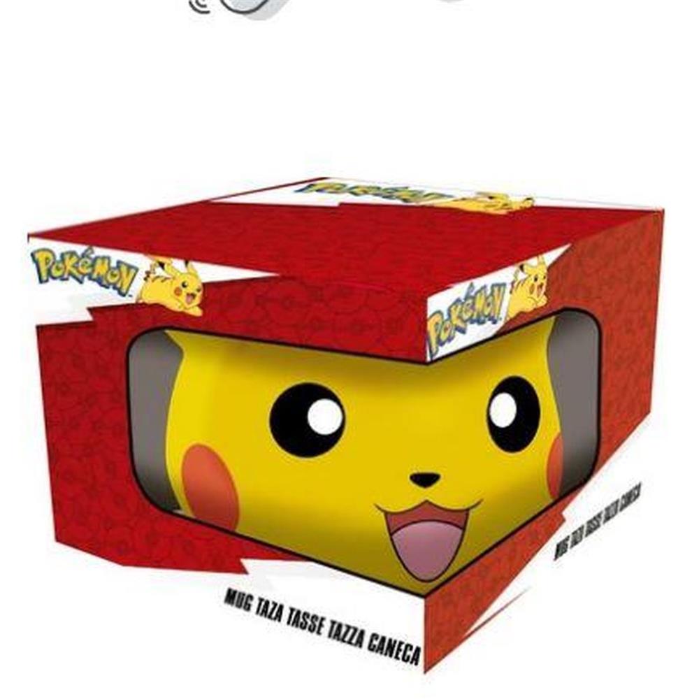 Pikachu 3D Mugg i Presentask - Stor (500ml)