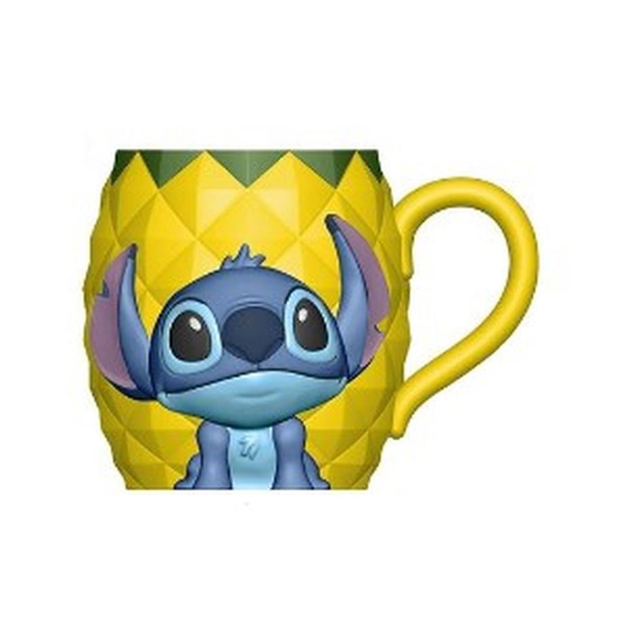 Disney Stitch Ananas - 3D Mugg i Presentask (410ml)