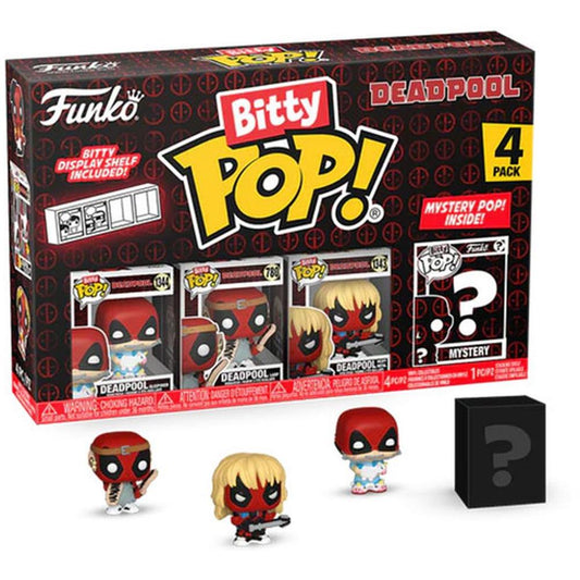 Funko Bitty Pop! 4-Pack: Deadpool - Sleepover Vinyl Figures