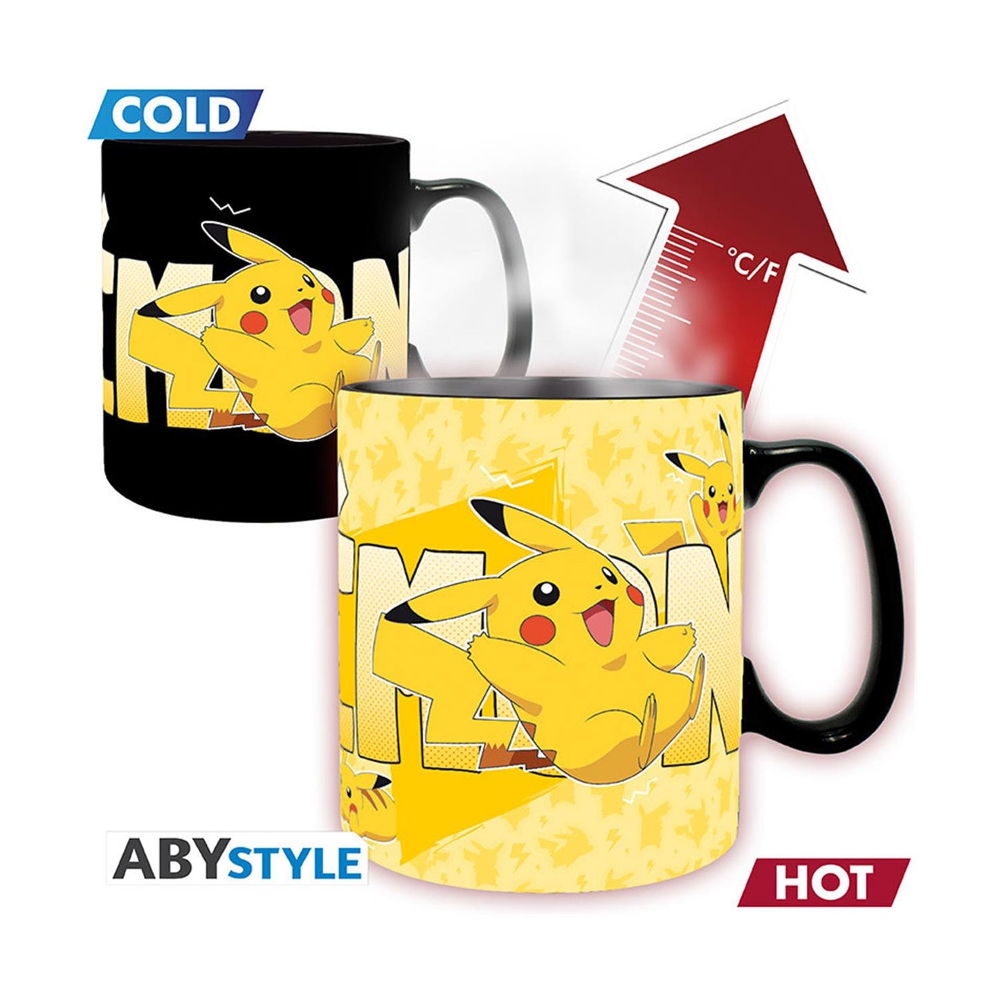 Abysse Nintendo: Pokémon - Pikachu Värmeförändrande Mugg (460ml)