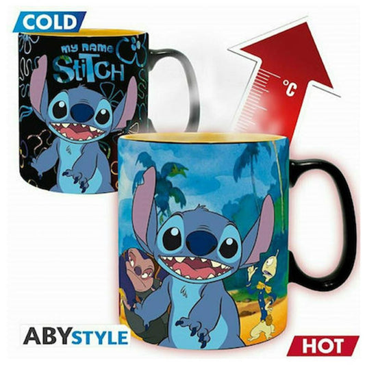 Abysse Disney: Stitch Värmeförändrande Mugg (460ml)