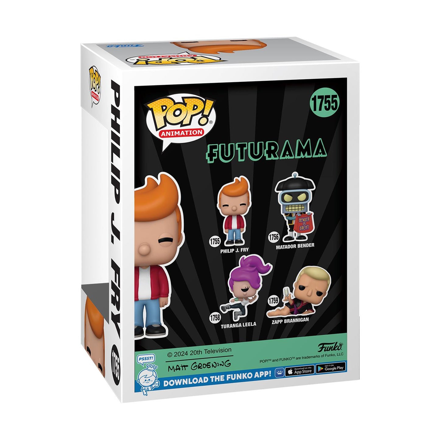 Funko Pop! Futurama - Philip J. Fry #1755 Vinyl Figur