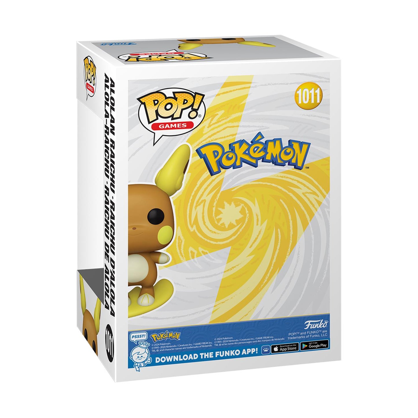 Funko Pop! Pokémon - Alolan Raichu #1011 Vinyl Figur