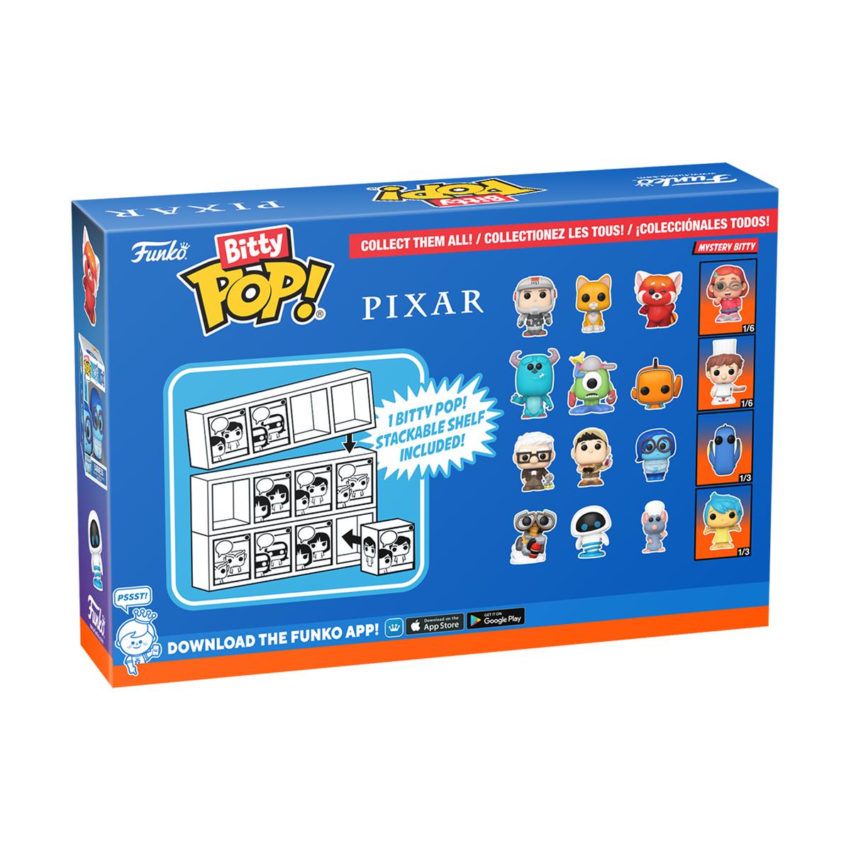 Funko Bitty Pop! 4-Pack: Disney Pixar - Carl, Russell, Sadness, Mystery Pop! Vinyl Figuren