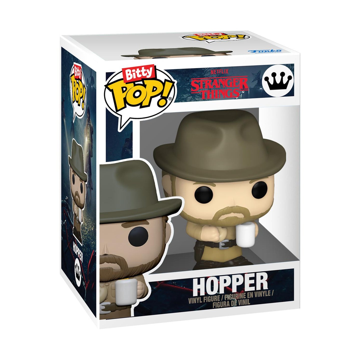 Funko Bitty Pop! 4-Pack: Stranger Things - Hopper, Joyce, Demogorgon, Mystery Pop! Vinyl Figures