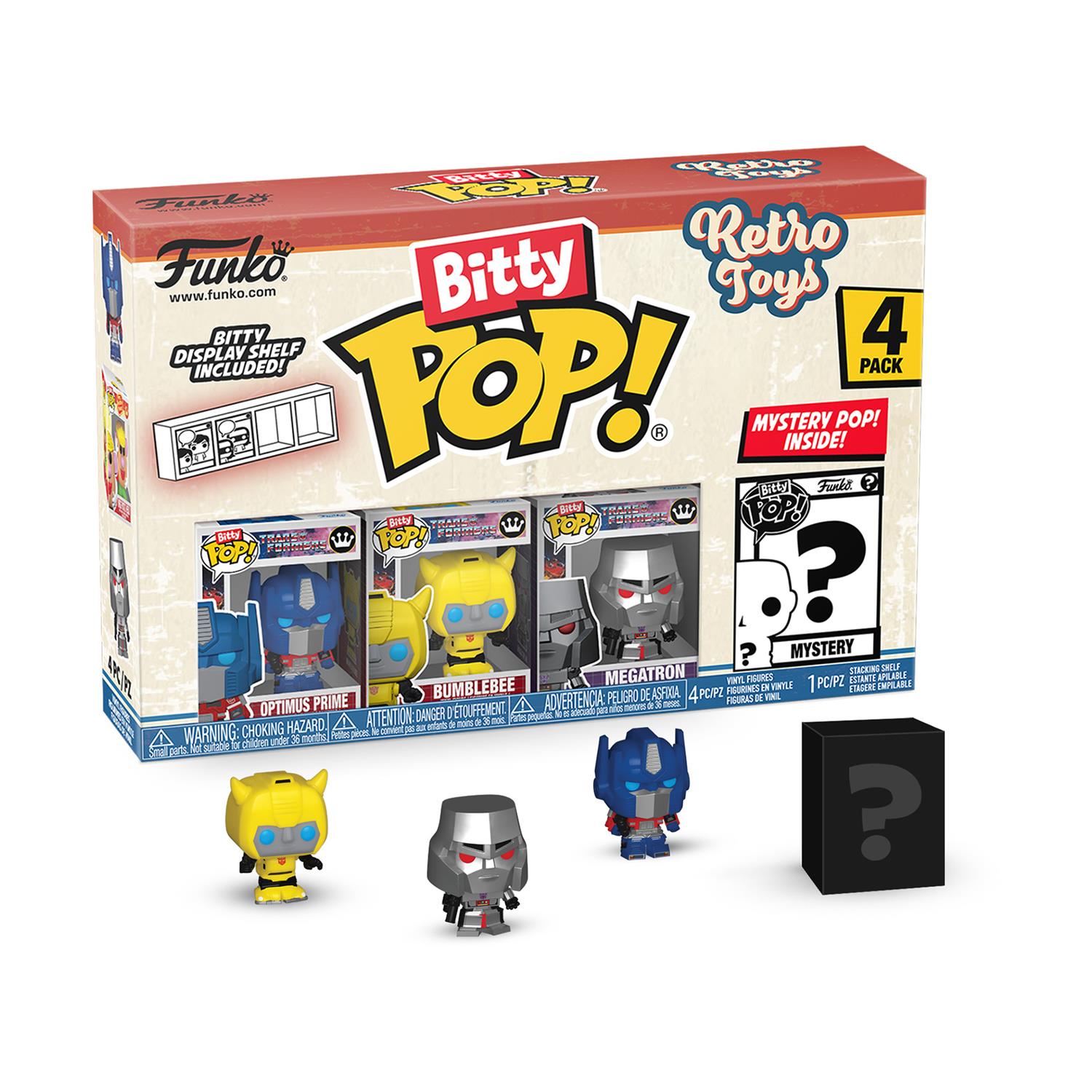 Funko Bitty Pop! 4-Pack: Retro Toys: Transformers