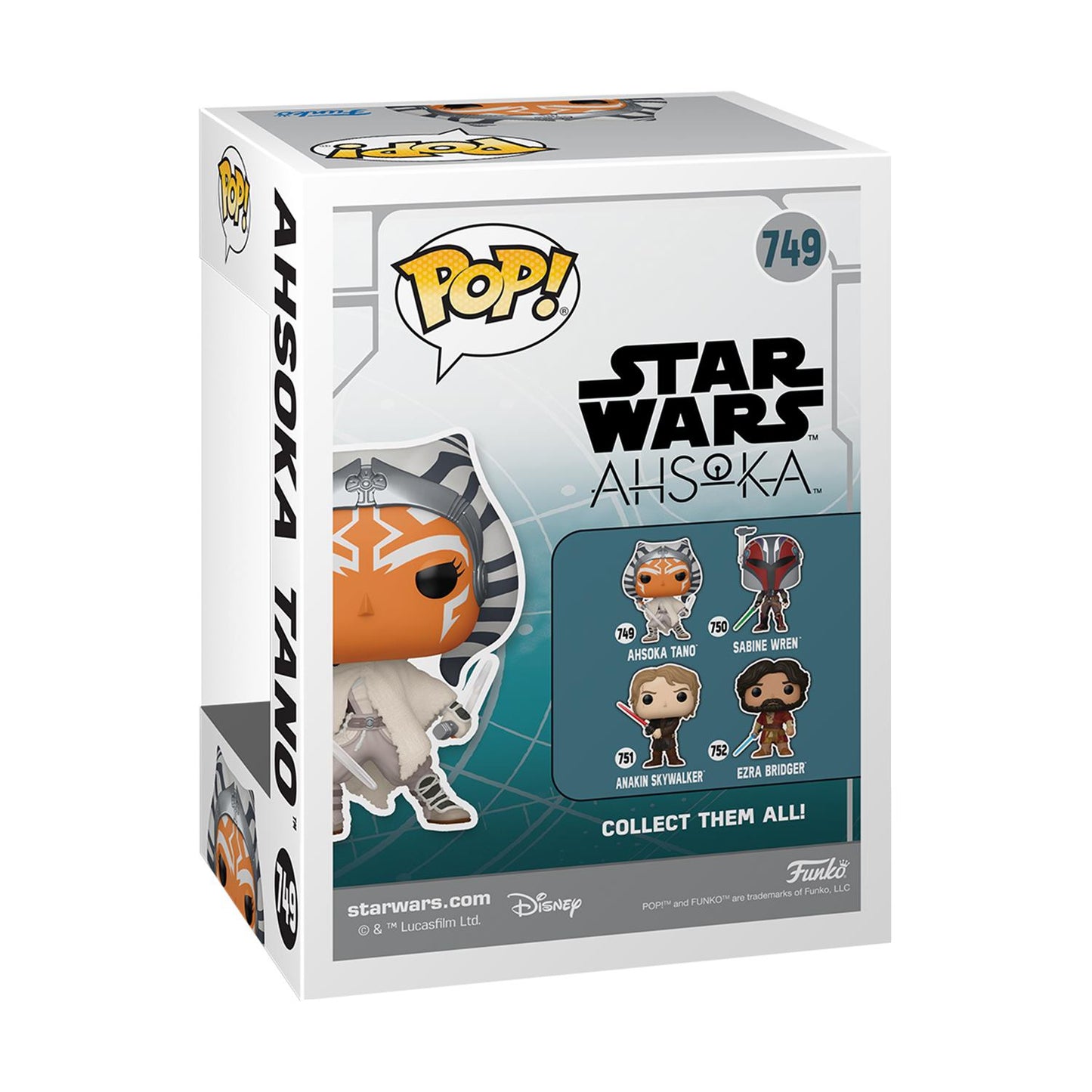 Funko Pop! Disney Star Wars: Ahsoka Tano #749 Bobble-Head Vinylfigur