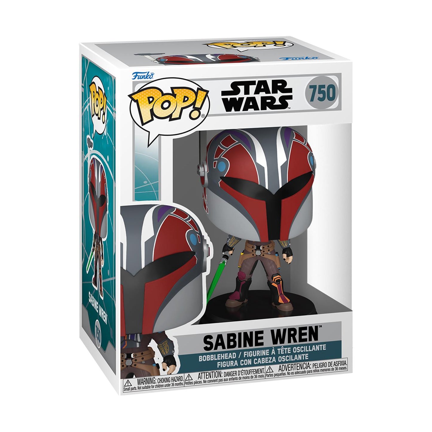 Funko Pop! Disney Star Wars: Ahsoka - Sabine Wren #750 Bobble-Head Vinylfigur