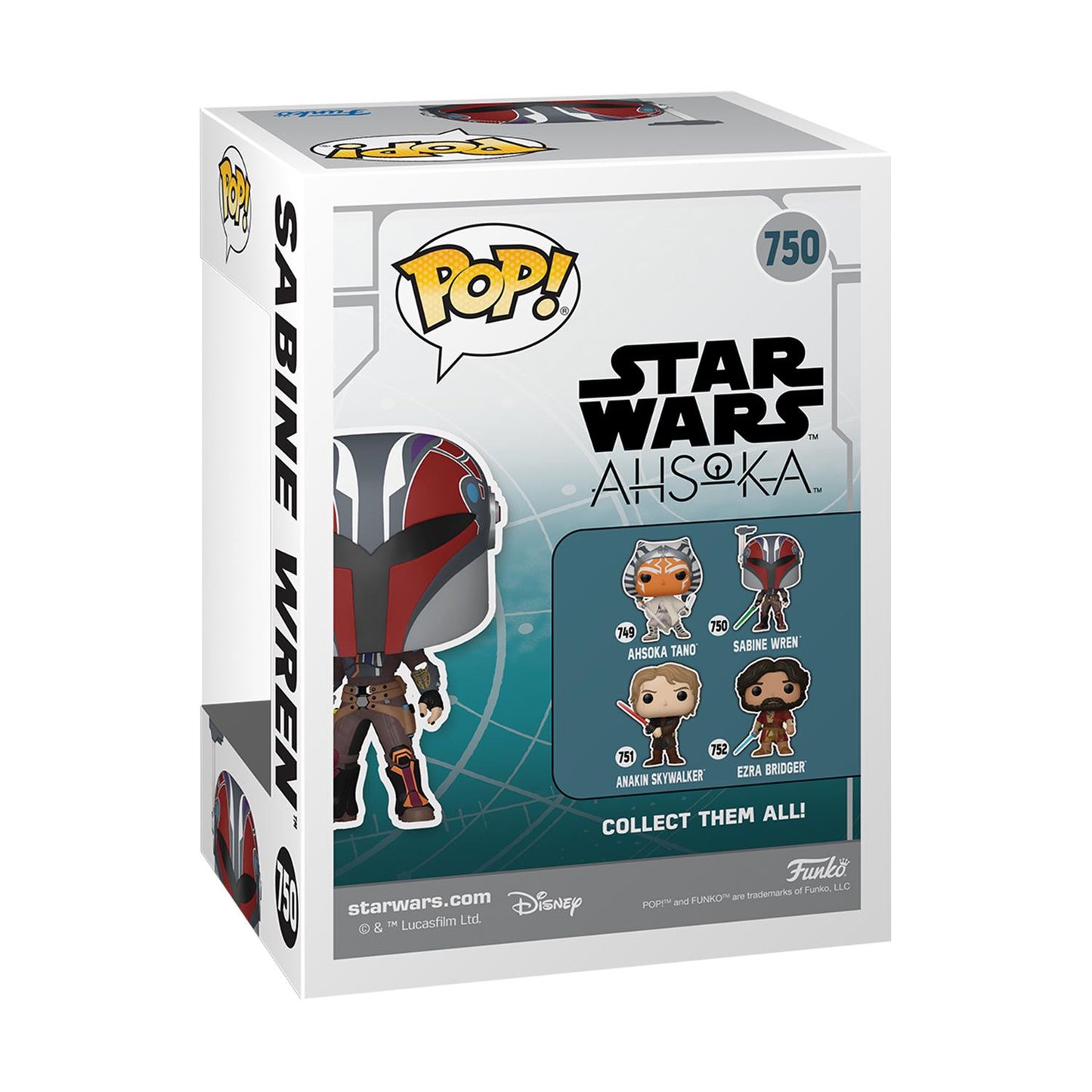 Funko Pop! Disney Star Wars: Ahsoka - Sabine Wren #750 Bobble-Head Vinylfigur