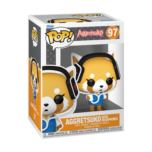 Funko Pop! Sanrio: Aggretsuko med Hörlurar #97 Vinylfigur