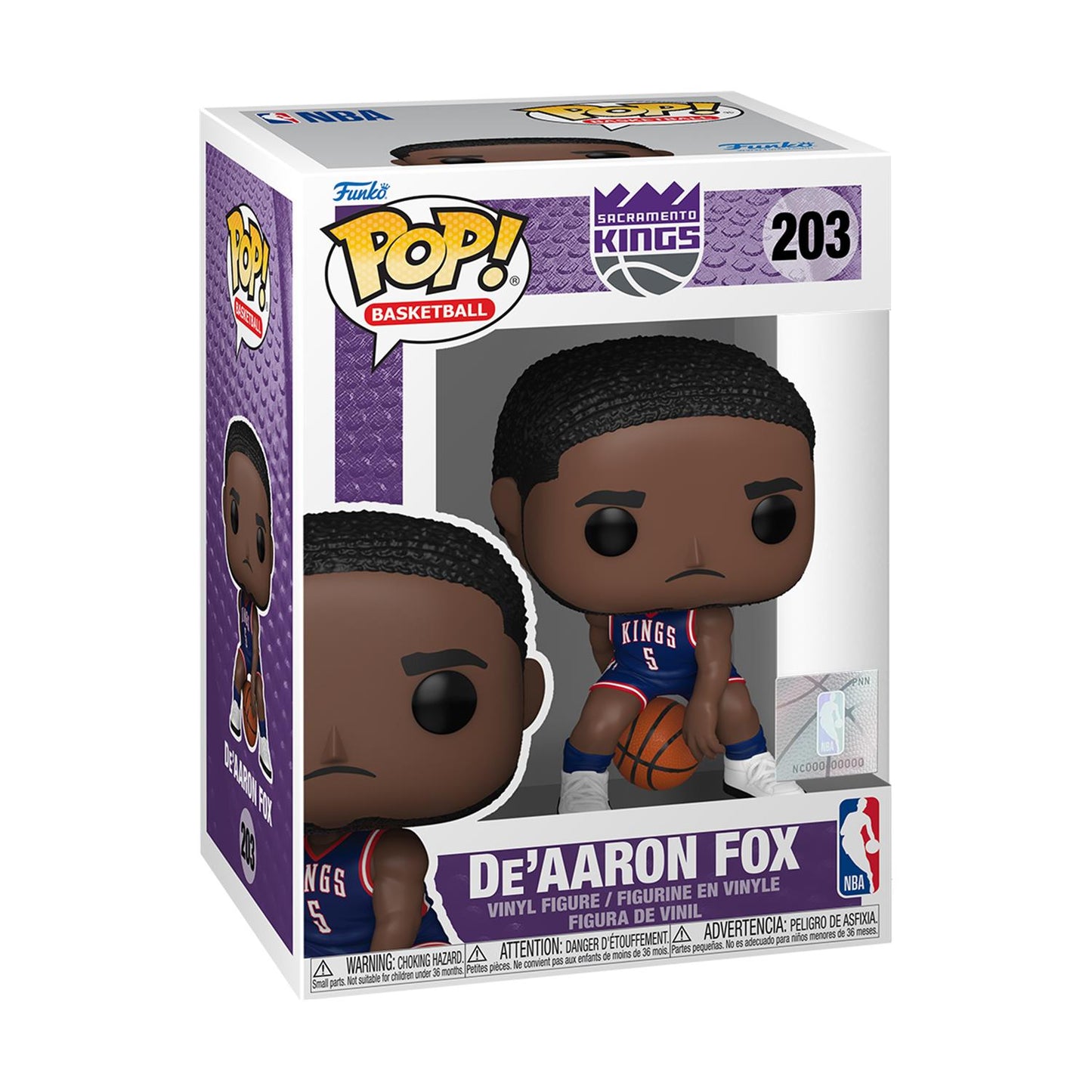 Funko Pop! NBA Kings - De'Aaron Fox (City Edition 24-25) #203 Vinylfigur