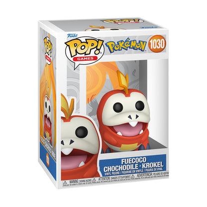 Funko Pop! Pokémon Fuecoco Chochodile Krokel #1030 Vinyl Figur