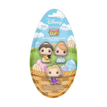 Funko Pocket Pop! 3-Pack Påsk 2025: Prinsessor - Belle, Cinderella, Rapunzel